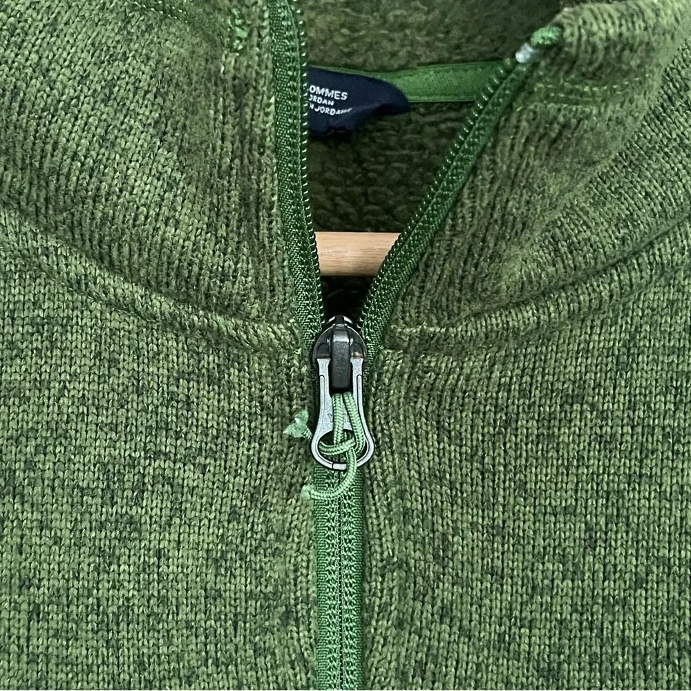 {The North Face} Gordon Lyons Full Zip Fleece Lined Jacket in Green Heather - Me